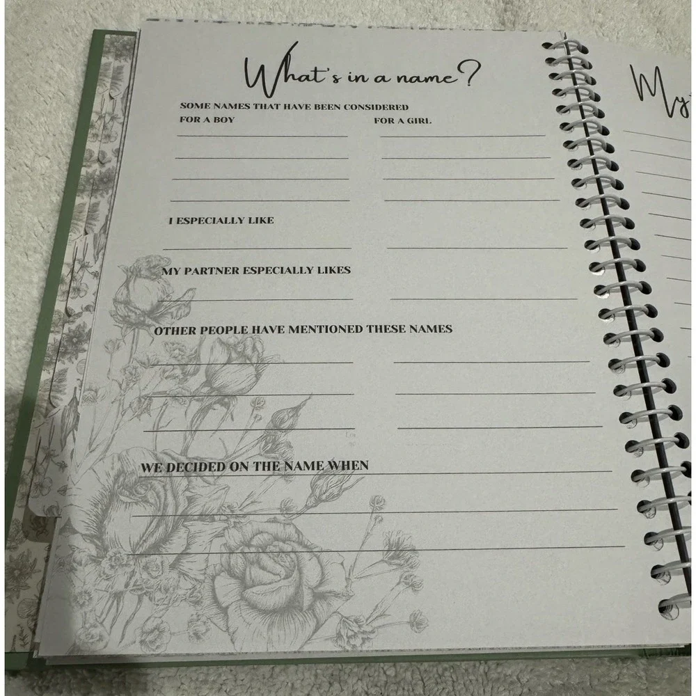 KeaBabies‎ Blossom Pregnancy Journal Memory Book Baby Milestone Planner NWOB